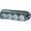 0-442-17 - High Intensity 4 White LED Warning Light - Horizontal, Chrome Bezel (19 flash patterns)