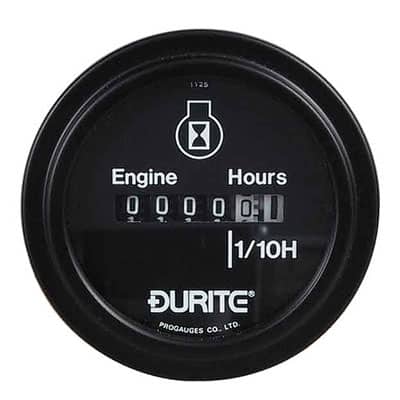 0-523-08 – Hour Meter Gauge 52mm 10-80 volt – Qty. 1