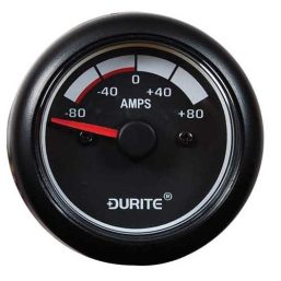 0-525-01 – Ammeter Marine LED Illuminated 52mm 80-0-80 amp 12/24 volt  – Qty. 1