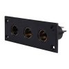 0-601-54 – Socket DIN 3 Way Panel Mount – Qty. 1