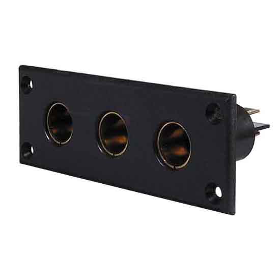 0-601-54 – Socket DIN 3 Way Panel Mount – Qty. 1