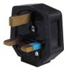 0-698-18 – Plugtop 13 amp Mains Fused Black Rubber – Qty. 10