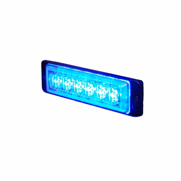 0-441-02 - R65 LED Warning Light 6 Blue 12/24volt