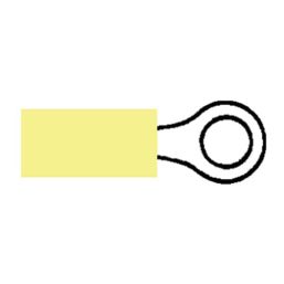 0-001-70 - Terminal Heatshrink Yellow 5.3mm Ring