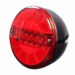 0-097-54 - Stop/Tail 140mm Round LED Lamp 12/24 volt