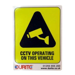 0-870-53 - CCTV Operating on this Vehicle - Internal, Small-