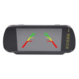 0-775-04 - 7" 1080p AHD Mirror Monitor (2 camera inputs) - 12/24V
