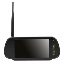4-776-07 - 7" AHD Wireless Mirror Monitor (4 camera inputs) - 12/24V
